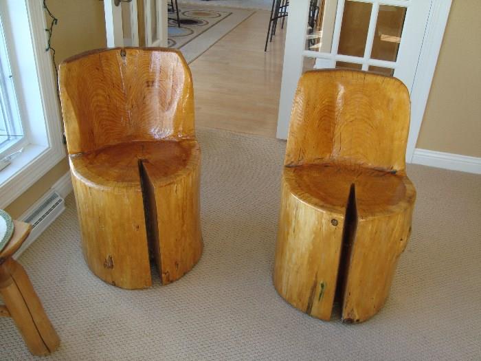 Natural Log Chairs