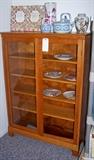 Antique Oak Bookcase (glass missing from 1 door)