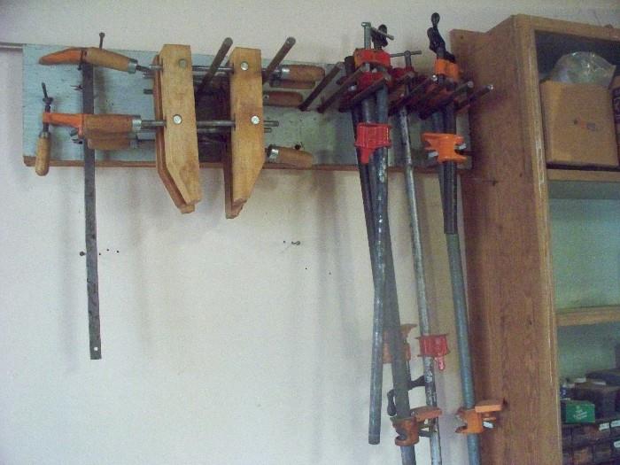 wooden & metal clamps