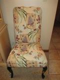 Check out the custom upholstery on this inviting chair....