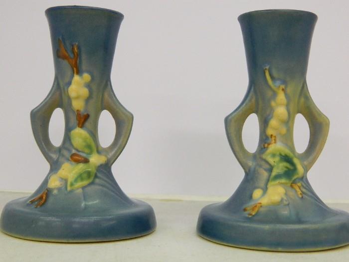 Roseville Candle Holders