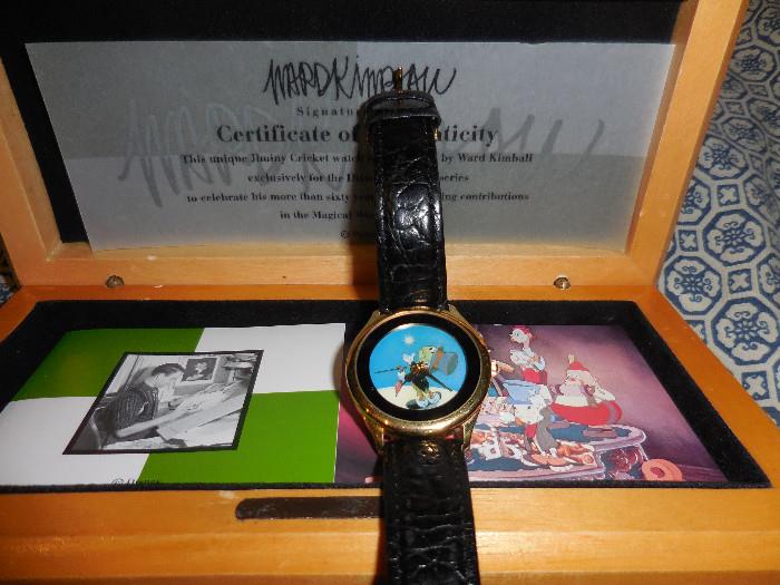 Jimney Cricket Watch,box, Certificate