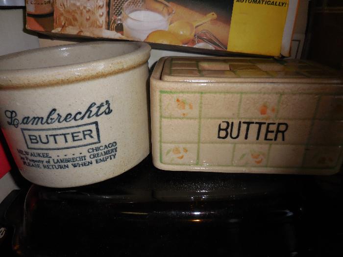 Vintage Butter Crocks