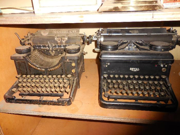 Vintage Royal and Monarch Typewriters