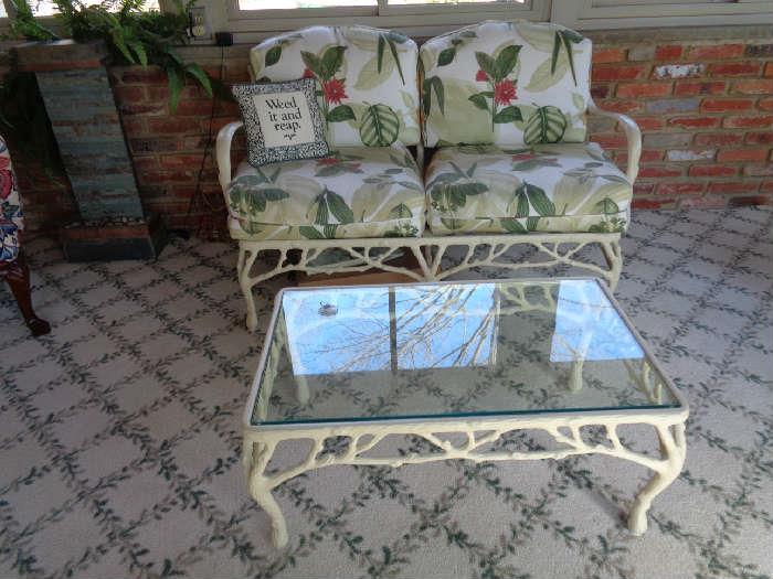 Patio Love Seat & Table