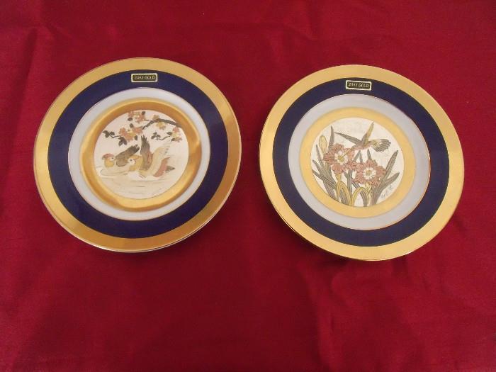 #128 The Art of Chokin Plates Decor D6.5 $10 set