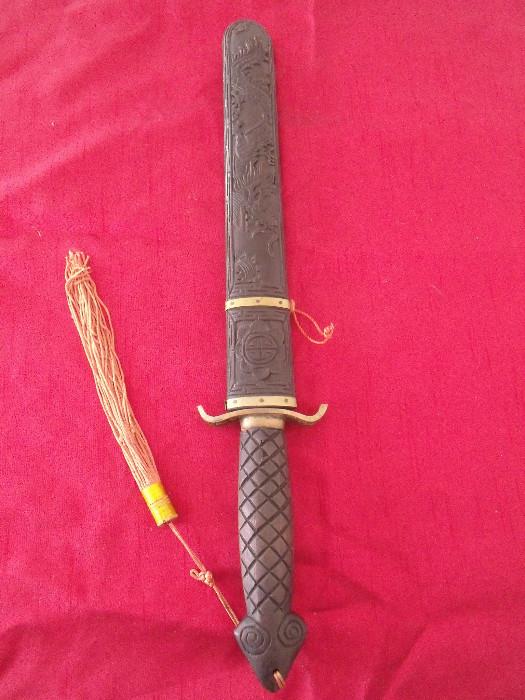 #134 Japanese Double sided Dagger 18" tip to tip W1.5" $40