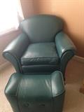 VINTAGE CHAIR & OTTOMAN