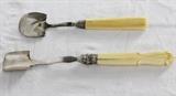 Antique Sterling Silver Cheese Scoops
