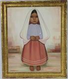 Painting of a Young Girl by Gustavo Montoya
