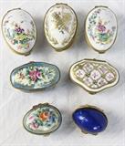 Limoges and Assorted French Trinket Boxes