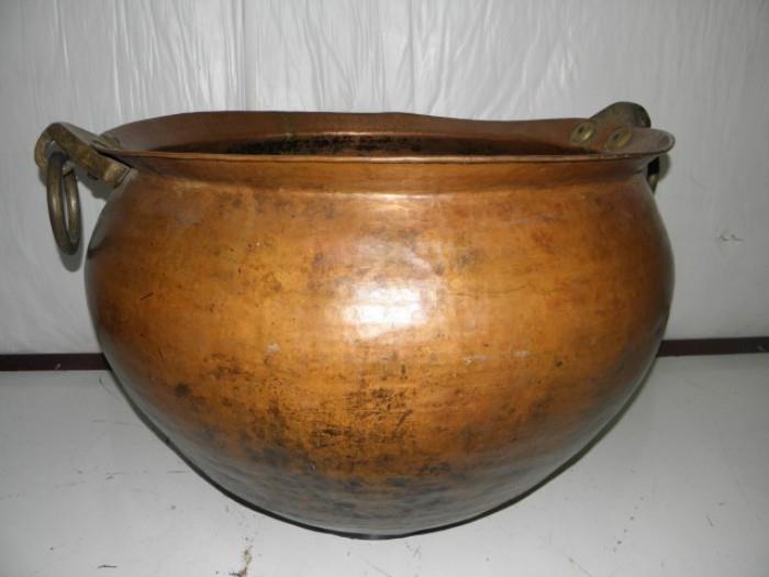 Large Antique Copper Pot