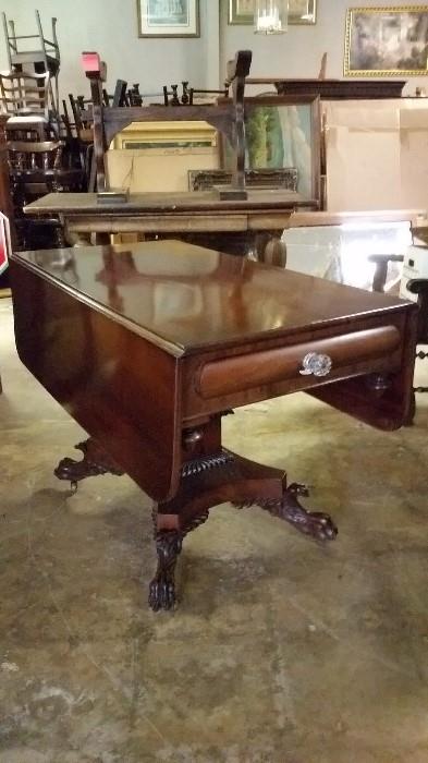 Good Empire Drop Leaf Table with Clawfeet