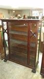 Nice Mahogany Claw Foot China Cabinet 