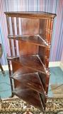 Mahogany Open Corner Shelf