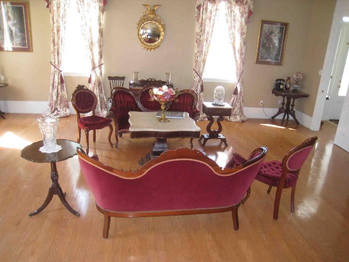 Furniture in photo is from a prominent estate and will be sold at this auction!
