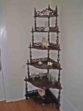 Nice Walnut Victorian Corner Shelf