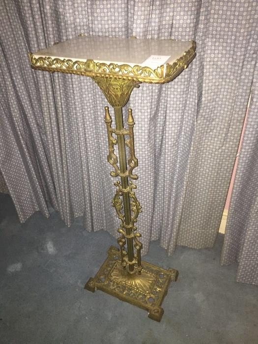 Bronze Stand with Marble Top