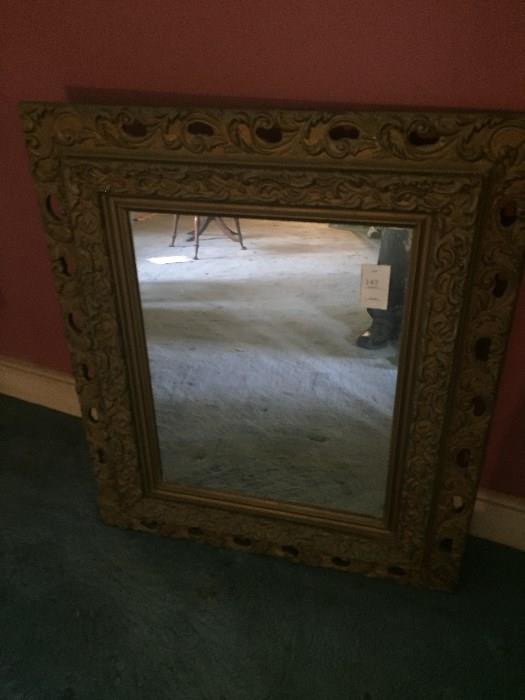Gold Frame Victorian Mirror