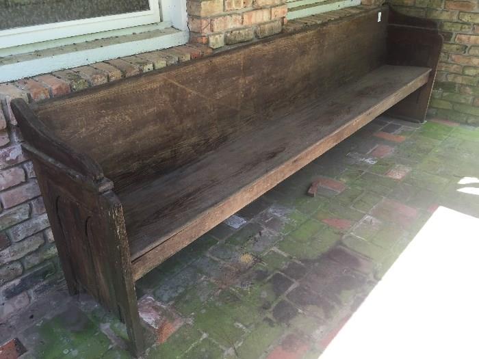 Nice Cypress Bench from Railroad Station