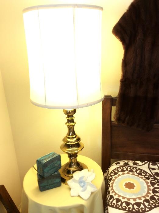 Several quality brass lamps