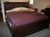 king size bed from Great American Furniture Gallery.  Mattress, priced on its own, is a Tempur-pedic.