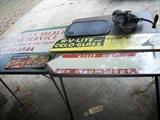 Vintage signs, Blackhawk corn shelled, cast iron griddle