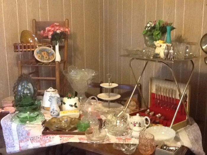 Glassware, China, Serving Pieces