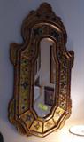 Reverse painted mirror