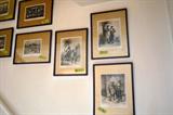 Set of 7 different slavery prints from Brazil