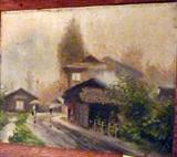 Closeup of original artwork from Japan
