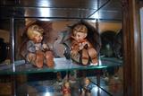 Extra large Umbrella Girl and Umbrella Boy (Hummel) antique