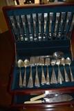 Sterling flatware, "Classic Rose" Reed and Barton 76 piece