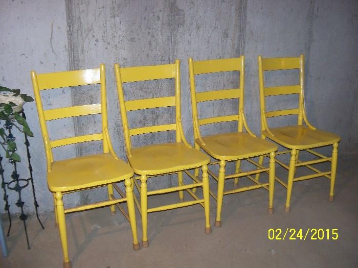 four very strong chairs