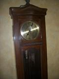 Close up view of early German Grandfather's Clock