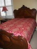 GLORIOUS French Walnut Double Bed--Louis XVI