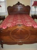 Another View of the French Walnut Louis XVI Bed