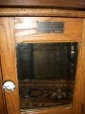 original and early old Hotel room cabinet---notice the tag!