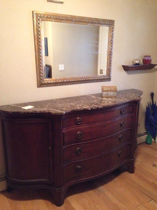 Gorgeous Century credenza with built in silverware saver.