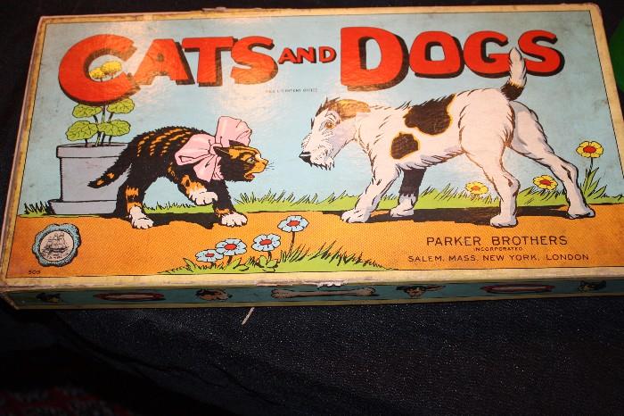 VINTAGE CATS AND DOGS GAME