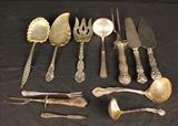 8 - 12 piece sterling serving pieces