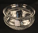 9 - Small crystal bowl signed Waterford, 3.5 in. T, 5.5 in. D.