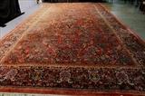 32 - Monumental palace size Persian rug  with pink , blue and navy, 24.2 ft. x 11 ft 11.5 in.