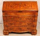 41 - French slant front desk with hidden compartment, ca. 1790 - 1820, 46 in. T, 50 in. W, 25 in. D.