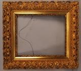 54 - Extremely ornate double frame, gold Victorian, 37x34