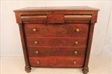 97 - Mahogany empire chest with 7 drawers, 48T, 49W, 25D