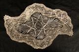 110 - Brilliant cut glass relish dish, unusual shape, 2 in. T 7 in. D, 10 in. W.