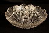 111 - Brilliant cut glass round bowl, 9 in. dia. 2.5 in. T.