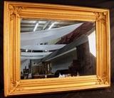 116 - Victorian gold frame mirror, 40 in. W, 50 in. T