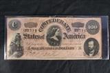 161 - 100 dollar Confederate issue bill.